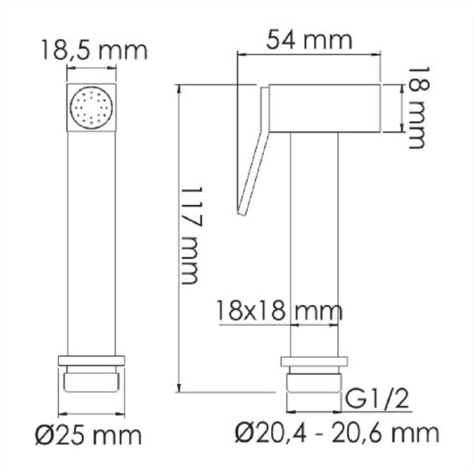 Гигиенический душ WasserKRAFT A4651.271.057.136 Гигиенический душ WasserKRAFT A4651.271.057.136