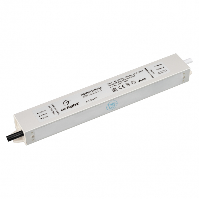 Блок питания ARPV-24040-D (24V, 1.7A, 40W), Arlight, 026177, изображение 1 Блок питания ARPV-24040-D (24V, 1.7A, 40W), Arlight, 026177, изображение 1
