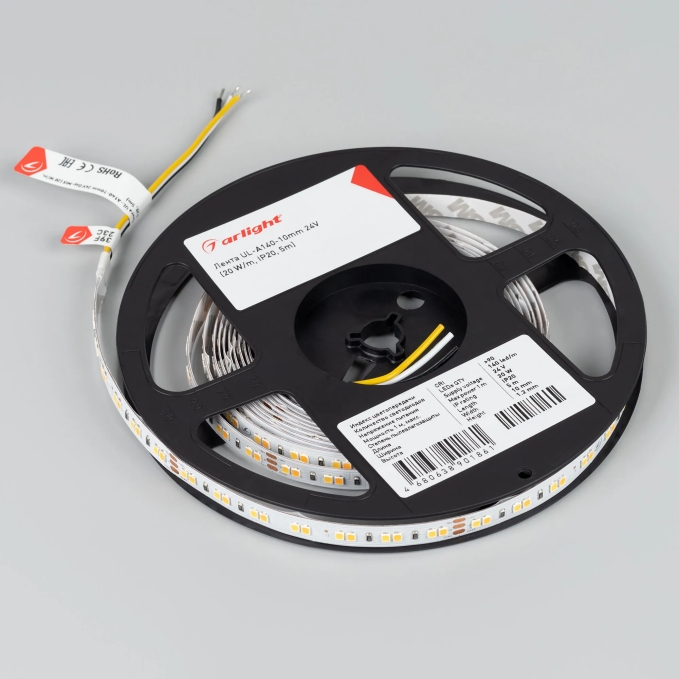 Светодиодная лента UL-A140-10mm 24V Day-MIX (20 W/m, IP20, 5m), Arlight, 052835, изображение 5 Светодиодная лента UL-A140-10mm 24V Day-MIX (20 W/m, IP20, 5m), Arlight, 052835, изображение 5