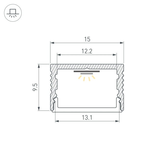 Профиль SL-SLIM15-H10-2000 ANOD, Arlight, 056888, изображение 3 Профиль SL-SLIM15-H10-2000 ANOD, Arlight, 056888, изображение 3