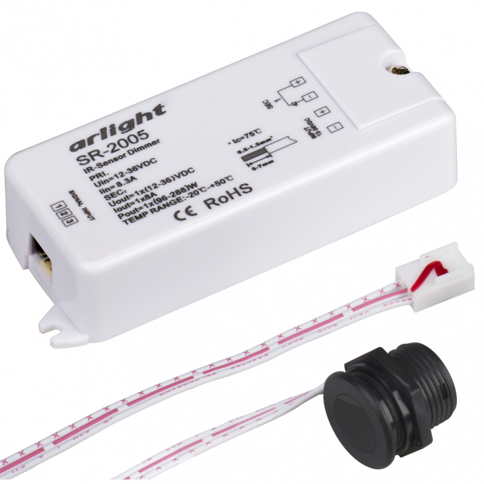 Диммер SR-2005 (12-36V, 96-288W, IR-Sensor), Arlight, 014047, изображение 1 Диммер SR-2005 (12-36V, 96-288W, IR-Sensor), Arlight, 014047, изображение 1