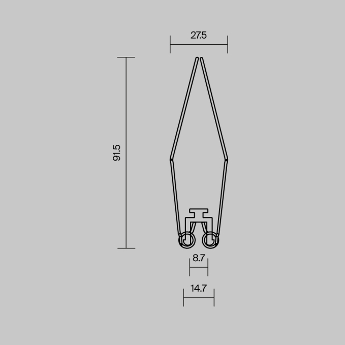 Комплект креплений (для профиля ALM-8832-S-2M) ALM-8832-MT 4 шт., 642006, изображение 2 Комплект креплений (для профиля ALM-8832-S-2M) ALM-8832-MT 4 шт., 642006, изображение 2