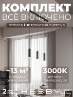 Комплект трековый Skylite №12, Hesby Lighting, HSBL_kompl_S012_NI1B3K Комплект трековый Skylite №12, Hesby Lighting, HSBL_kompl_S012_NI1B3K