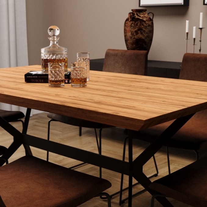 Стол обеденный Serene Cadence, Hesby Import, HSBI_DT2269-2_wooden