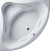 Ванна акриловая Riho Neo 140x140 B076001005 угловая
