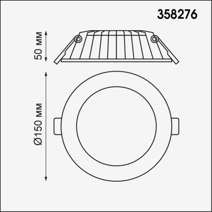 Встраиваемый светильник IP20 LED 4000K 12W 100-240V GESSO SPOT NT19 556 NOVOTECH 358276, схема товара Встраиваемый светильник IP20 LED 4000K 12W 100-240V GESSO SPOT NT19 556 NOVOTECH 358276, схема товара
