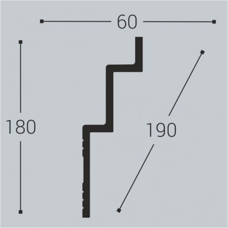 Карниз Bello Deco К24 180-60