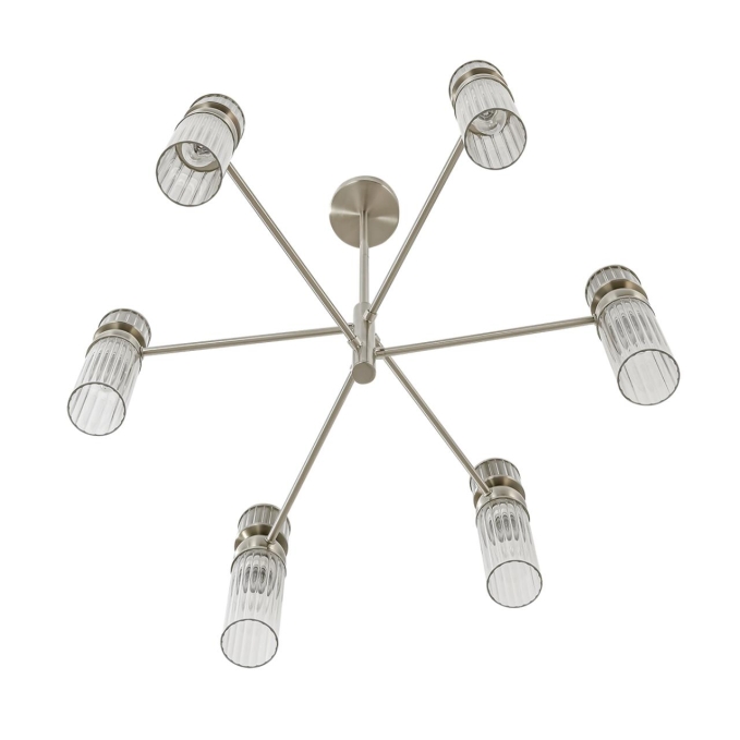 Люстра Е14 6*40W 220V DENVER MODERNI LN26 164 LUMION 8277/6, фото на цветном фоне 1