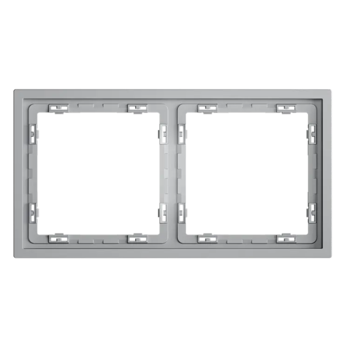 Рамка пластиковая VOLTUM S70 на 2 поста, (серый), Voltum, VLS100216 Рамка пластиковая VOLTUM S70 на 2 поста, (серый), Voltum, VLS100216