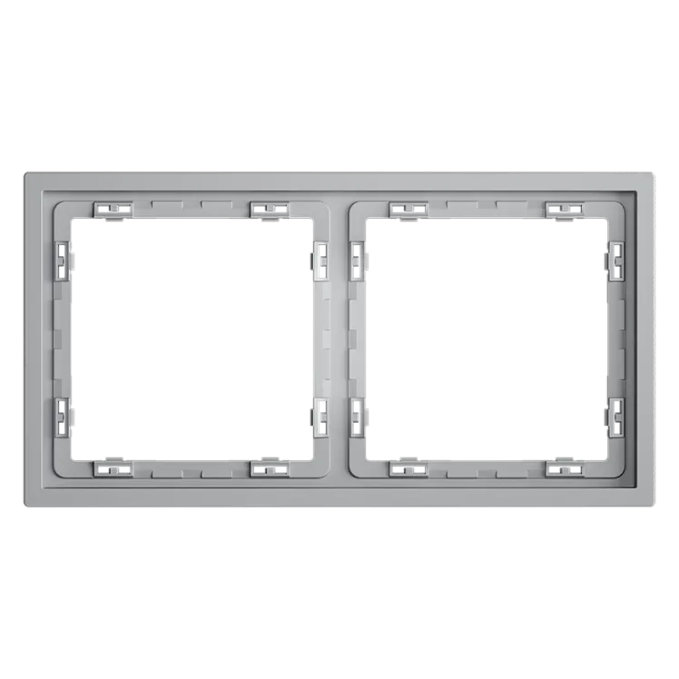 Рамка пластиковая VOLTUM S70 на 2 поста, (серый), Voltum, VLS100216 Рамка пластиковая VOLTUM S70 на 2 поста, (серый), Voltum, VLS100216
