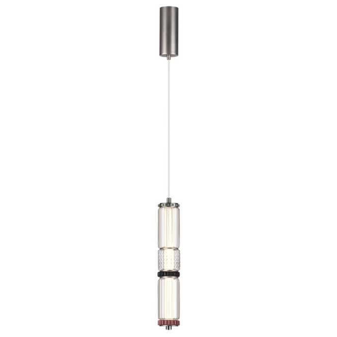 Подвес LED 12W 4000K COLLIER L-VISION Подвес 045 ODEON LIGHT 5456/12L, фото на белом фоне Подвес LED 12W 4000K COLLIER L-VISION Подвес 045 ODEON LIGHT 5456/12L, фото на белом фоне