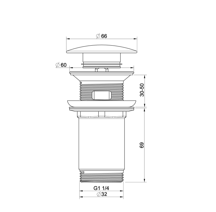 Донный клапан для раковины Wonzon & Woghand WW-88SS09-BG золото брашированный Донный клапан для раковины Wonzon & Woghand WW-88SS09-BG золото брашированный