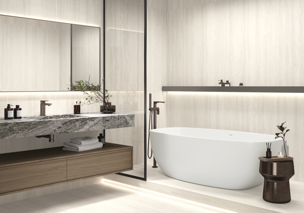 Керамогранит LCM Travertine World White 60x120, 60120TVW00M Керамогранит LCM Travertine World White 60x120, 60120TVW00M