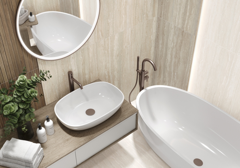 Керамогранит LCM Travertine World White 60x120, 60120TVW00M Керамогранит LCM Travertine World White 60x120, 60120TVW00M
