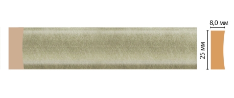 Молдинг Decomaster D046-373ДМ, 25x8x2400 мм