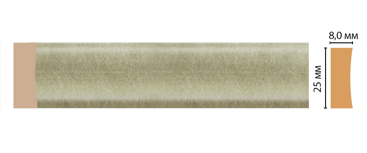 Молдинг Decomaster D046-373ДМ, 25x8x2400 мм Молдинг Decomaster D046-373ДМ, 25x8x2400 мм