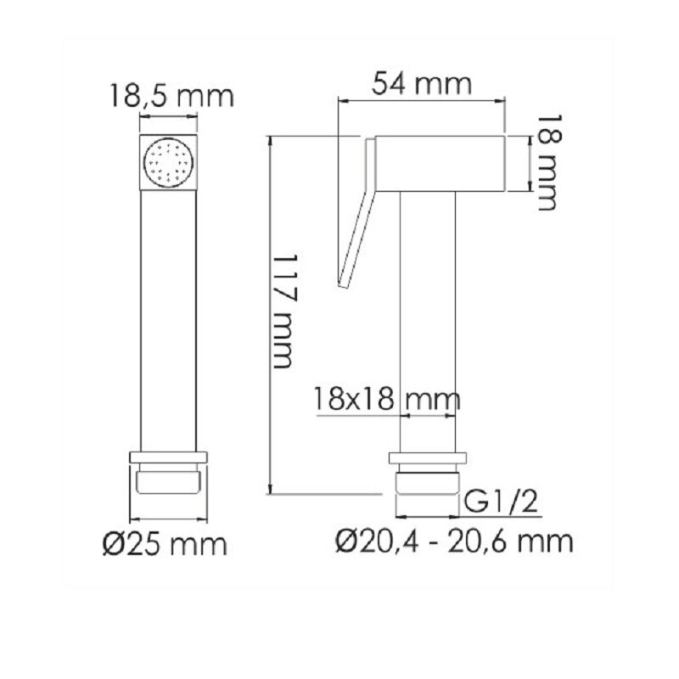 Гигиенический душ WasserKRAFT A7651.280.238.216 Гигиенический душ WasserKRAFT A7651.280.238.216