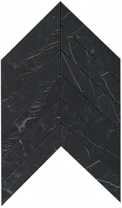 Мозаика Atlas Concorde Marvel Stone Nero Marquina Chevron Wall 30.5x25, 9SCN Мозаика Atlas Concorde Marvel Stone Nero Marquina Chevron Wall 30.5x25, 9SCN