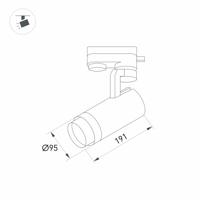 Светильник LGD-GELIOS-4TR-R95-40W Warm3000 (BK, 20-60 deg, 230V, DALI), Arlight, 036093, изображение 2 Светильник LGD-GELIOS-4TR-R95-40W Warm3000 (BK, 20-60 deg, 230V, DALI), Arlight, 036093, изображение 2