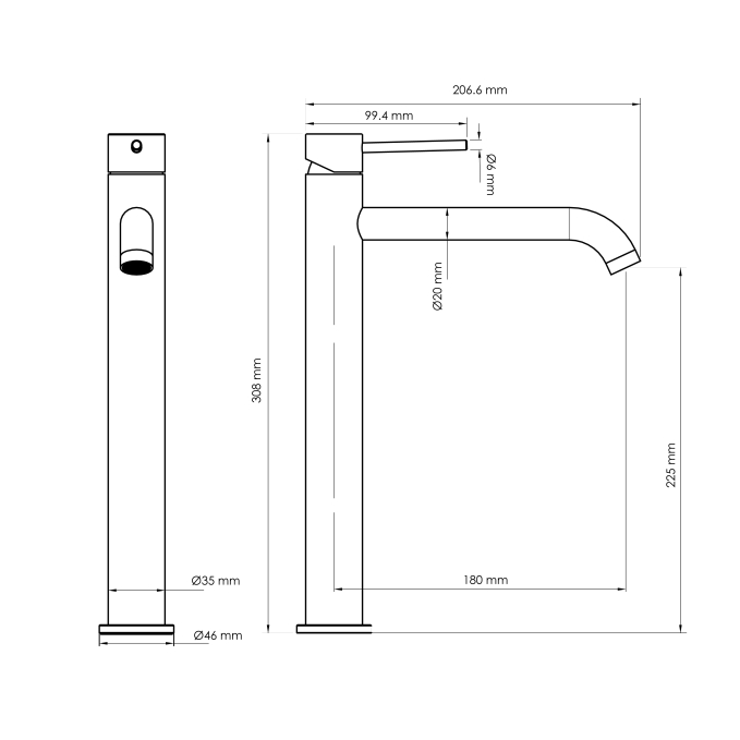 Смеситель для раковины WasserKRAFT Нирс (Niers) 3003HBL Смеситель для раковины WasserKRAFT Нирс (Niers) 3003HBL
