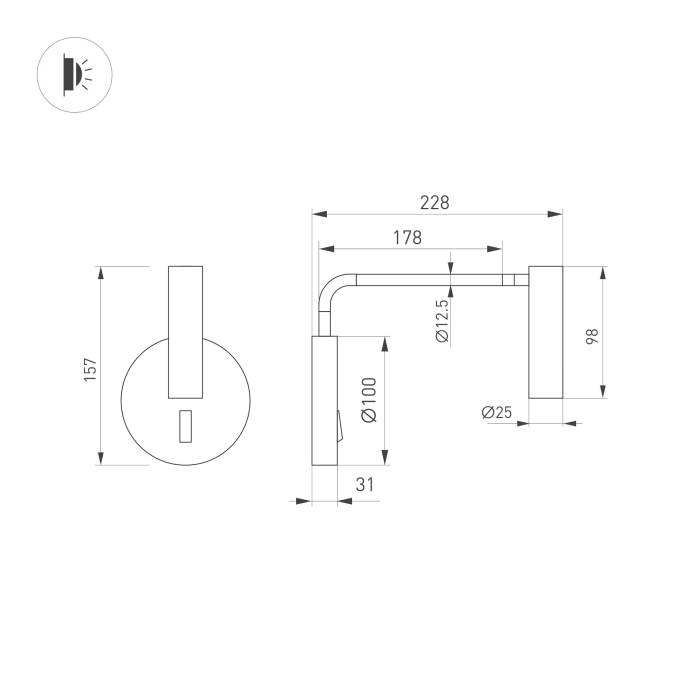 Светильник SP-VERDI-LONG-WALL-3W Warm3000 (WH, 20 deg, 230V), Arlight, 051666, изображение 5 Светильник SP-VERDI-LONG-WALL-3W Warm3000 (WH, 20 deg, 230V), Arlight, 051666, изображение 5
