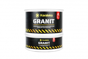 Клей эпоксидный Kerateks Granit A+B безфракционный, 0.45 кг