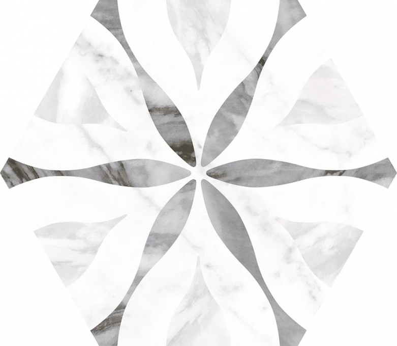 Керамогранит Equipe Bardiglio Hexagon Flower 17.5x20, 23772