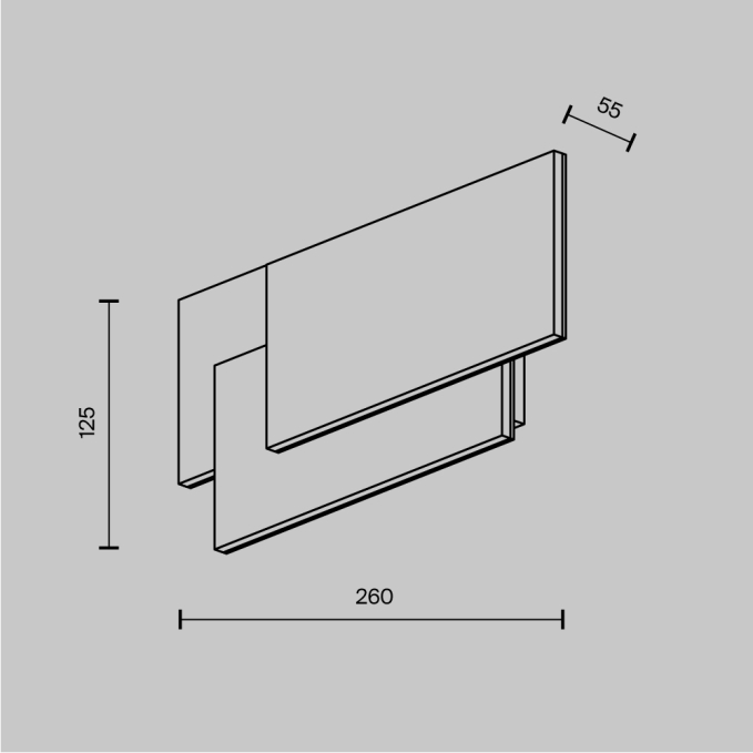 Настенный светильник (бра) Узор / Trame 3000К 12Вт, C804WL-L12W, изображение 4