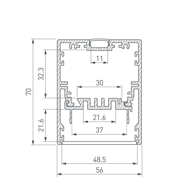 Профиль KLUS-POWER-W50-2000 ANOD, Arlight, 030303, изображение 5 Профиль KLUS-POWER-W50-2000 ANOD, Arlight, 030303, изображение 5