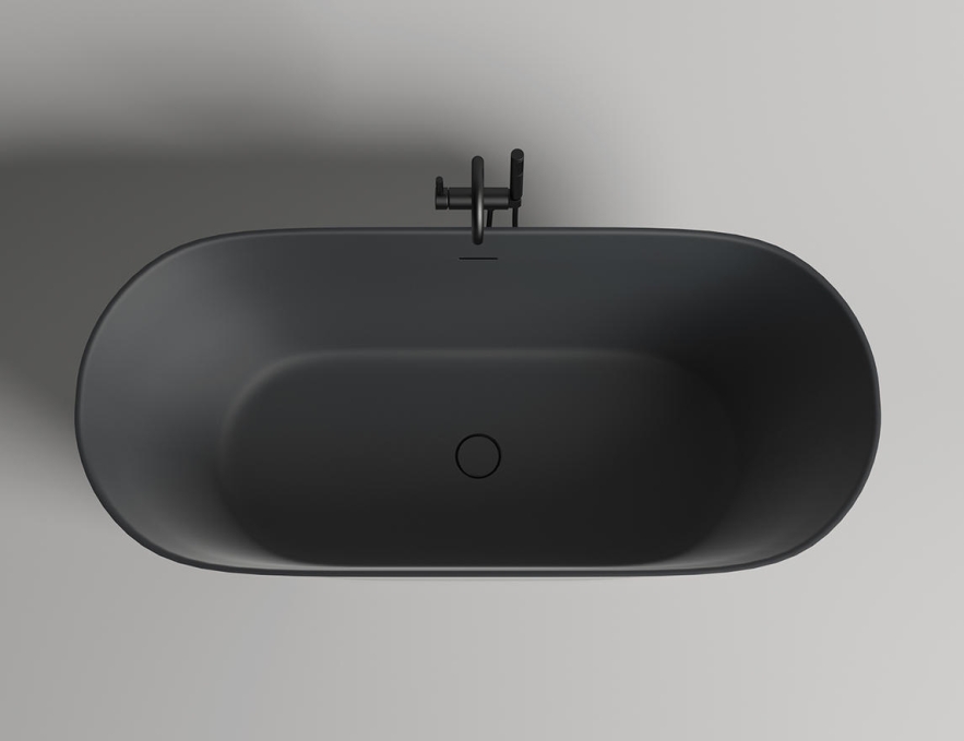Ванна из искусственного камня Salini Mona 180x80 102921MF белый RAL матовая отдельно стоящая