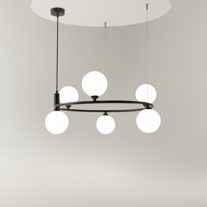 Подвесной светильник Круг / Ring G9х6, MOD013PL-06B, изображение 2