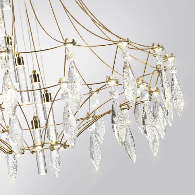 Люстра IP20 LED 51W 4000K FLAMENCO CLASSIC ODL_EX25 067 ODEON LIGHT 7000/51L, композиция 3