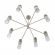 Люстра Е14 8*40W 220V DENVER MODERNI LN26 164 LUMION 8277/8, фото на цветном фоне 1 Люстра Е14 8*40W 220V DENVER MODERNI LN26 164 LUMION 8277/8, фото на цветном фоне 1