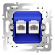 Механизм розетки компьютерной двойной RJ45+RJ45 кат.6, S70, Voltum, VLS0602M Механизм розетки компьютерной двойной RJ45+RJ45 кат.6, S70, Voltum, VLS0602M