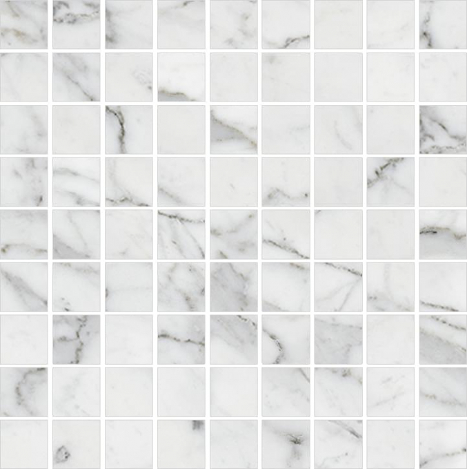 Мозаика Kerranova Marble Trend Сarrara Mr Mosaic 30x30, K-1000/MR/m01