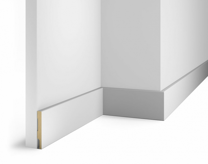 Плинтус Cosca Decor AP72 под покраску, 75x10x2400 мм, МДФ Плинтус Cosca Decor AP72 под покраску, 75x10x2400 мм, МДФ