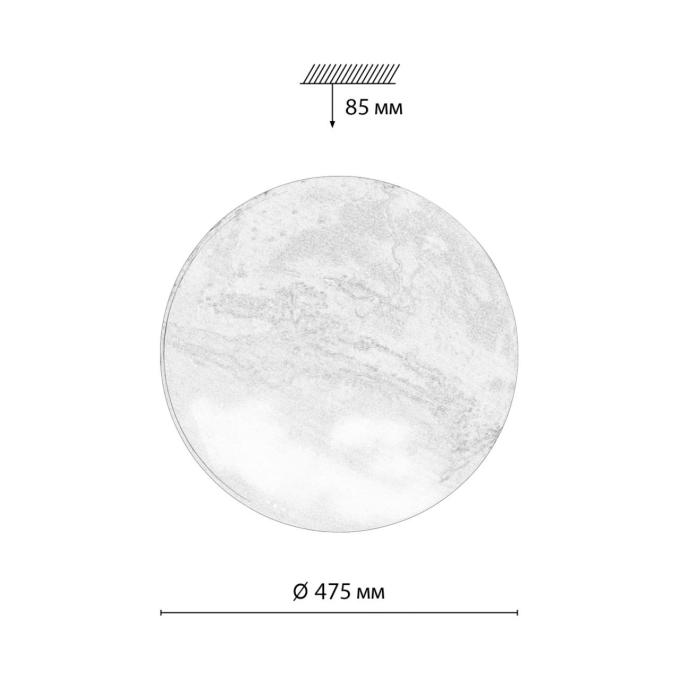 Светильник LED 70Вт 3000-6000К D475 IP43 пульт ДУ MARS PALE SN 120 СОНЕКС 7725/EL, схема товара Светильник LED 70Вт 3000-6000К D475 IP43 пульт ДУ MARS PALE SN 120 СОНЕКС 7725/EL, схема товара
