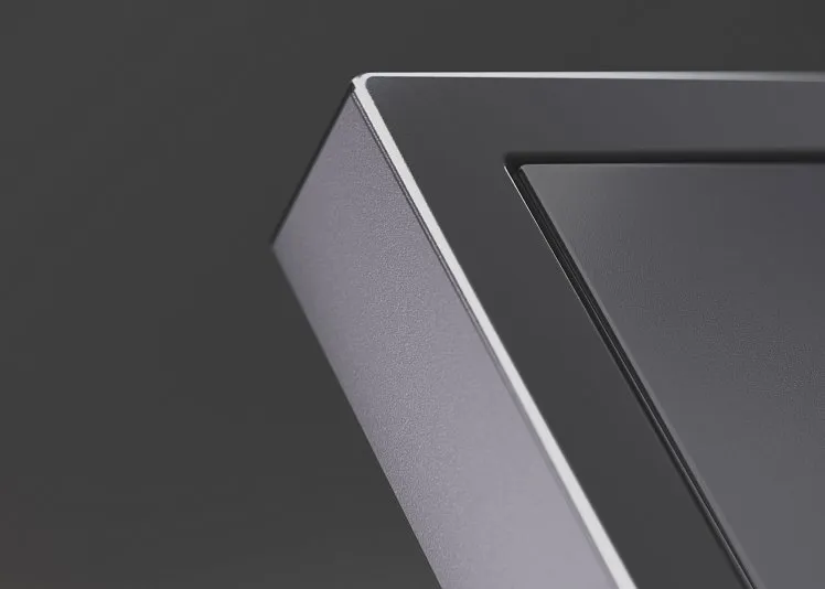 Клавиша для выключателя/переключателя одноклавишного, S70 Metal (антрацит), Voltum, VLSM000112