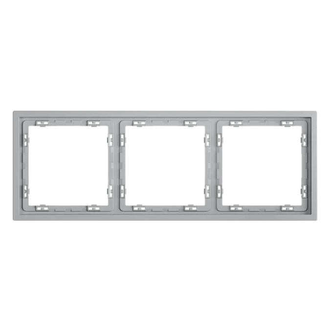 Рамка пластиковая VOLTUM S70 на 3 поста, (серый), Voltum, VLS100316 Рамка пластиковая VOLTUM S70 на 3 поста, (серый), Voltum, VLS100316