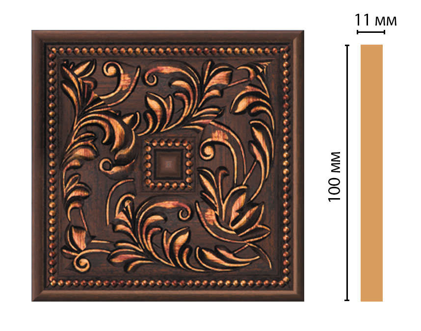 Вставка цветная Decomaster 156-2-966, 100x100x11 мм Вставка цветная Decomaster 156-2-966, 100x100x11 мм