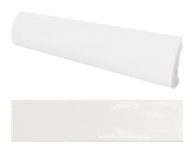 Бордюр Equipe Cottage Pencil Bullnose White 3x15, 23115