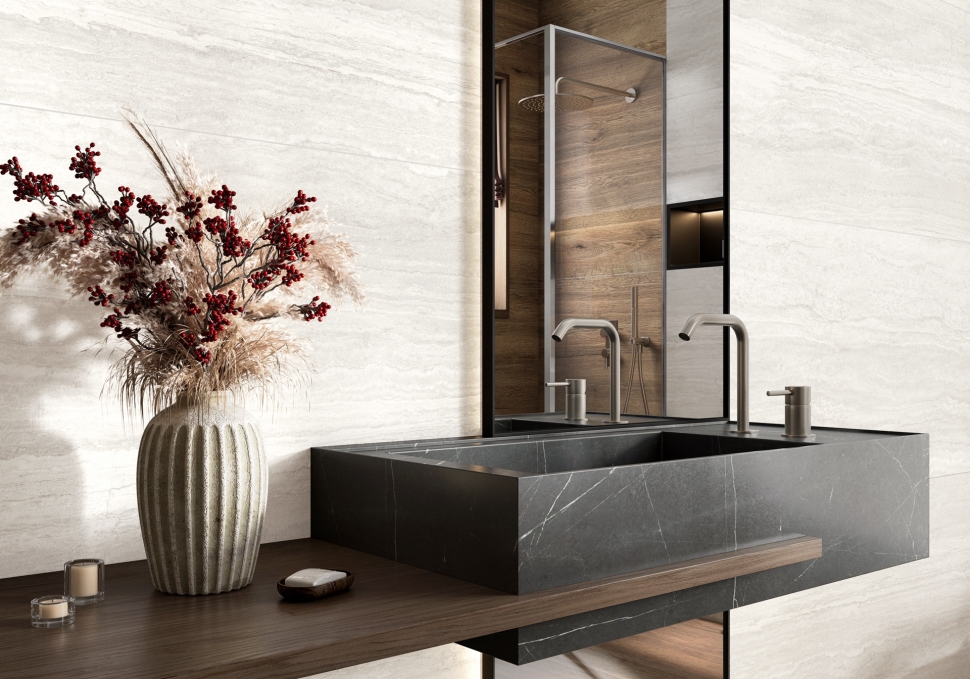 Керамогранит LCM Travertine World Ivory 60x120, 60120TVW01M
