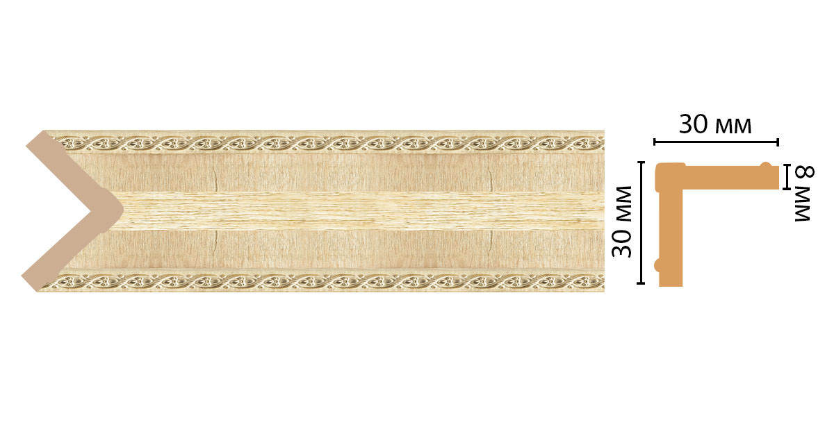 Угол Decomaster 116-5 ДМ, 30x30x2400 мм Угол Decomaster 116-5 ДМ, 30x30x2400 мм