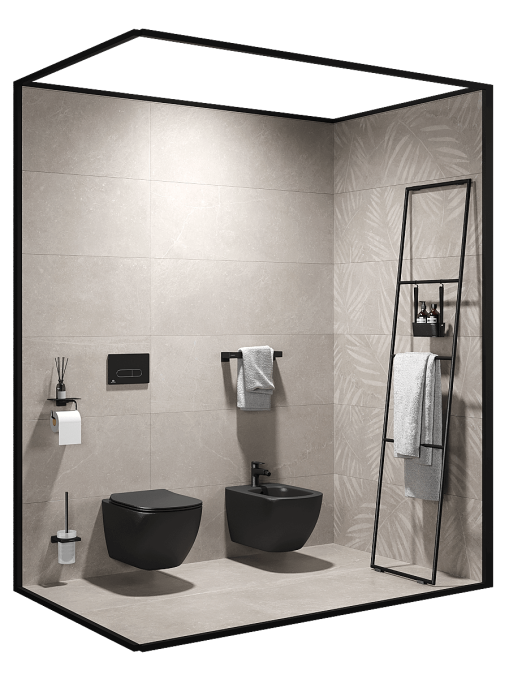 Настенная плитка Keraben Bleuemix Taupe Matt 40x120 Настенная плитка Keraben Bleuemix Taupe Matt 40x120