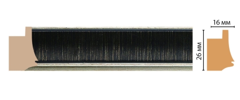 Багет Decomaster 564-277, 26x16x2900 мм Багет Decomaster 564-277, 26x16x2900 мм