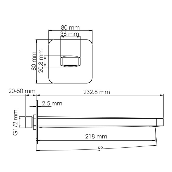 Душевая система WasserKRAFT  A7751.287.289.290.292.291