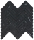 Мозаика Atlas Concorde Marvel Stone Nero Marquina Herringbon 30.5x30, 9SHN