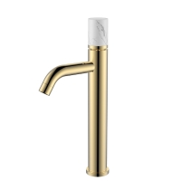 Смеситель для раковины Boheme Stick 122-G-MR-WHITE золото