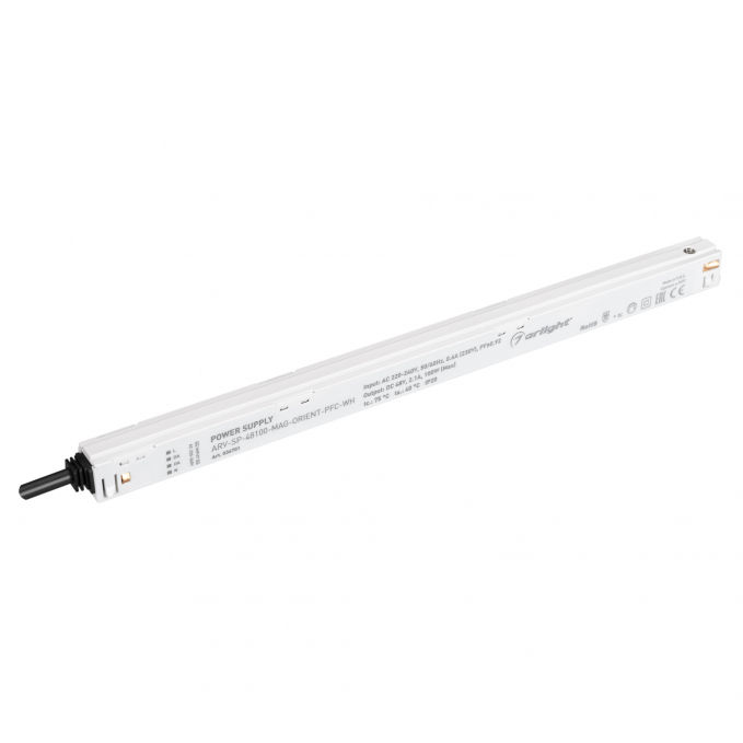 Блок питания ARV-SP-48100-MAG-ORIENT-PFC-WH (48V, 2.1A, 100W), Arlight, 036701, изображение 1 Блок питания ARV-SP-48100-MAG-ORIENT-PFC-WH (48V, 2.1A, 100W), Arlight, 036701, изображение 1