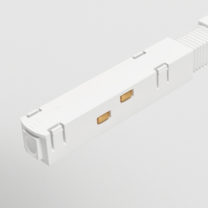 Коннектор питания прямой S35 белый, TRA004PC-22W, изображение 2 Коннектор питания прямой S35 белый, TRA004PC-22W, изображение 2